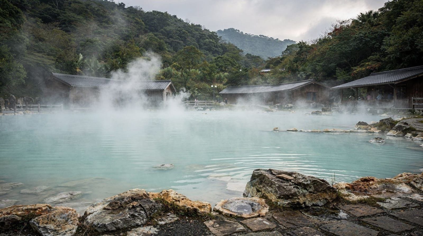 Beitou — geothermal hot springs, Thermal Valley and the Hot Spring Museum, Taipei and surroundings
