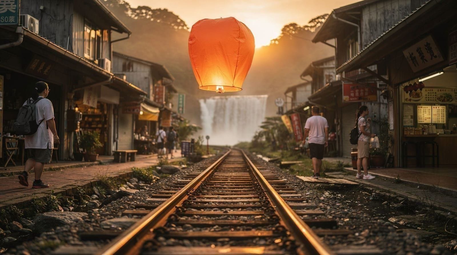 Shifen sky lantern guide — how to release a lantern and what else to do — Guide to Shifen sky lanterns — train route, lantern prices, Shifen Waterfall, be