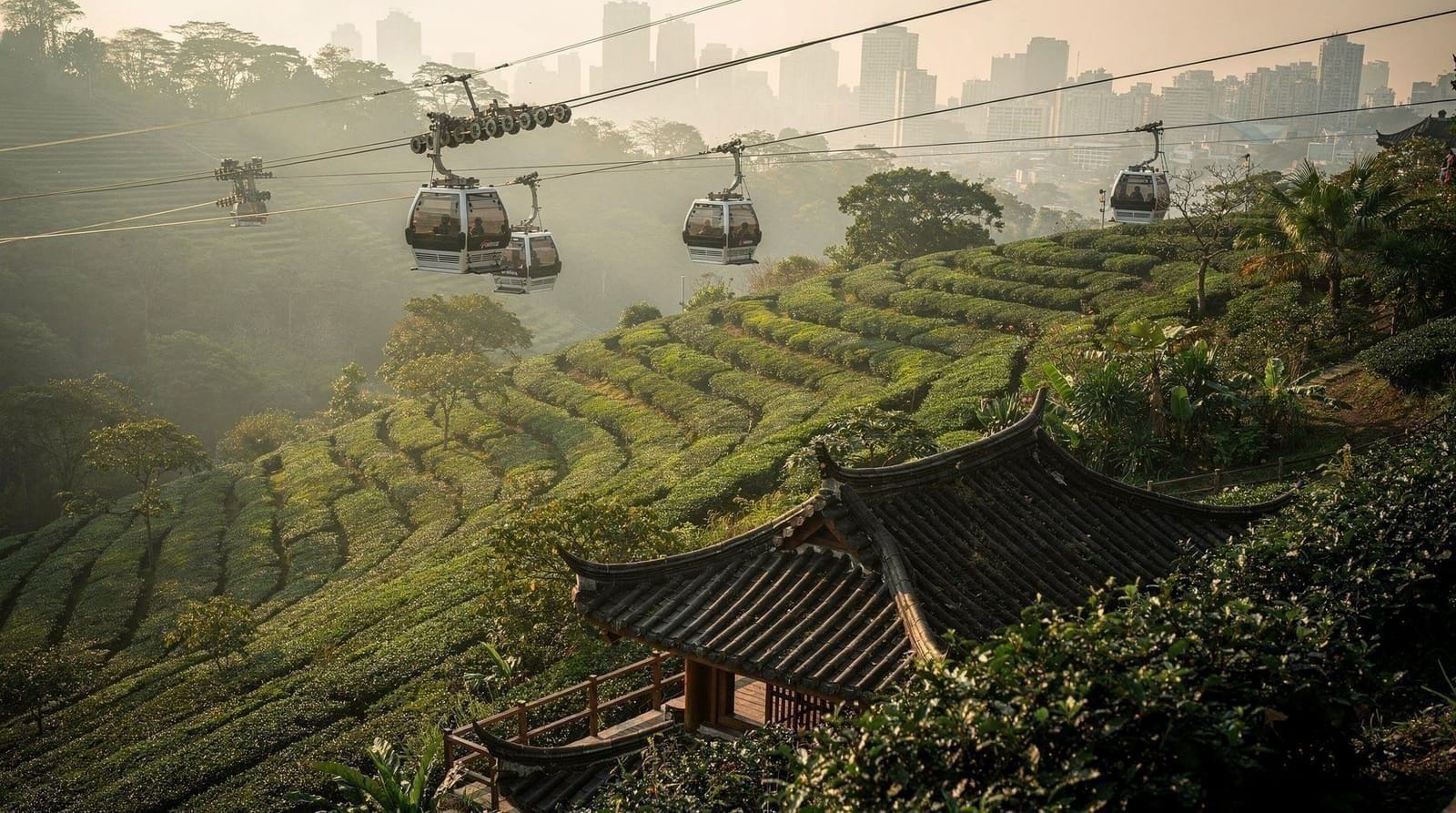 Maokong gondola and tea tour — honest review — Is the Maokong Gondola worth taking? Review of the cable car, the hilltop teahou
